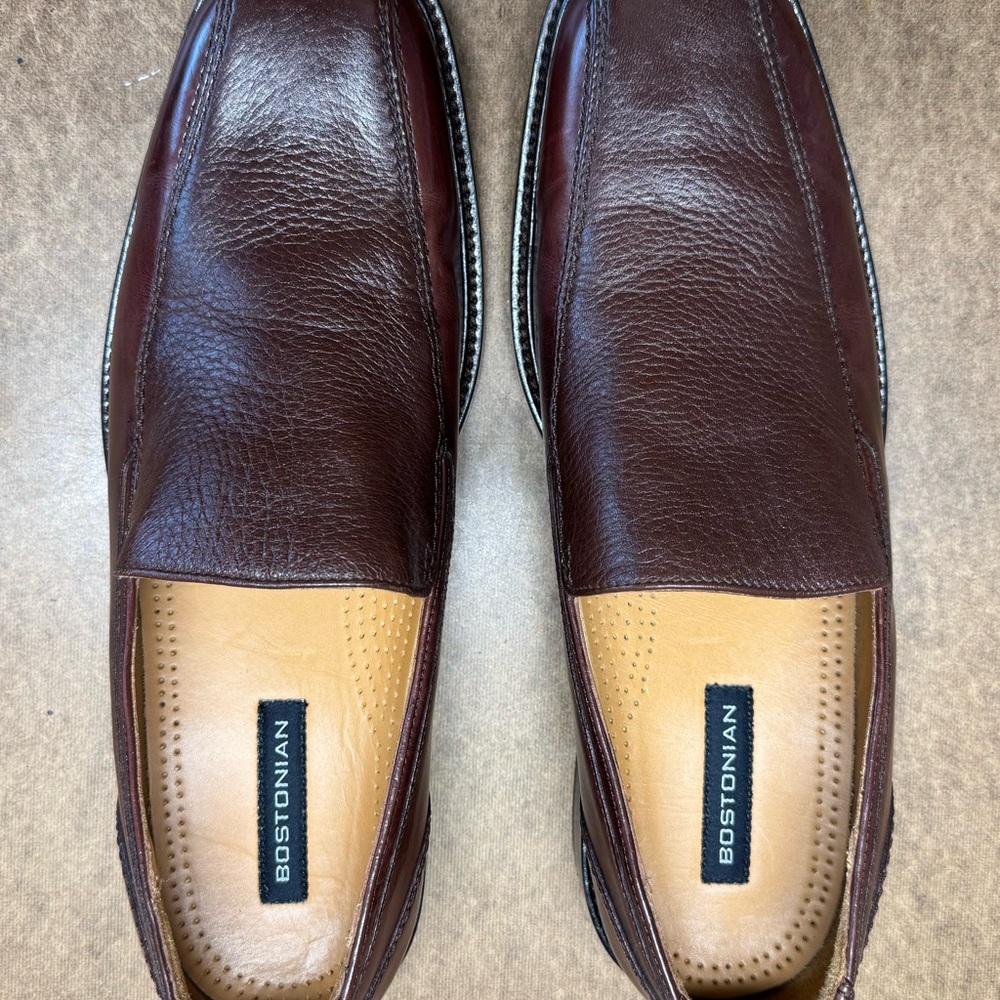Bostonian Men's Dark Brown Leather Slip-Ons